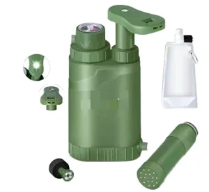 2L Portable Ceramic Water Filter Purifier for Outdoor Survival Hiking and Camping