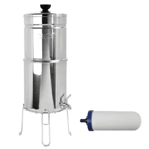 3-Gallon Polished Stainless Steel NSF Certified Water Filter Dispenser High Capacity Manual Gravity Water Filter 53&401 NSF