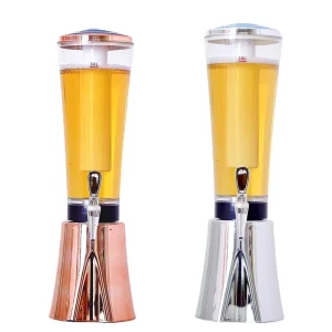 3-Liter Wine and Beverage Dispenser with 2 Taps for Restaurant and Bar Use