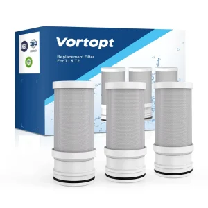 3 Pack Activated Carbon Chlorine Replacement Filter Cartridge for Faucet Water Purifier