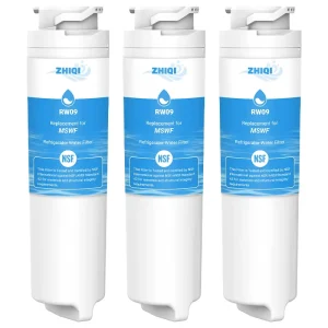 3 Pack Refrigerator Water Filter Replacement for G E MSWF Compatible with MSWF 101820A 238C2334P003 AP3997949 NSF Certified