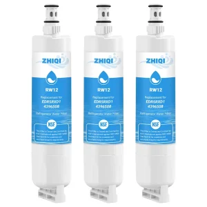 3 Pack Refrigerator Water Filter Replacement for Whirlpool EDR5RXD1 Activated Carbon 4396508 4392857 4396510 NSF42 372 Certified