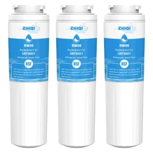 3 Pack Refrigerator Water Filter Replacement for Whirlpool UKF8001 Activated Carbon EDR4RXD1 4396395 UKF8001AXX NSF Certified