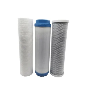 3-Stage 10-Inch PP UDF CTO Activated Carbon Block Countertop Water Filter Replacement