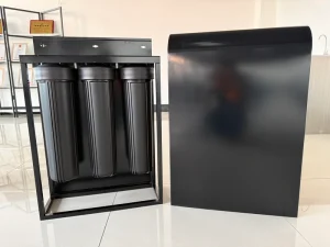 3-Stage 20-Inch Blue Whole House Water Filtration System, High-Flow Outdoor Water Purifier