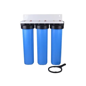 3 Stage 20 Inch Triple Big Blue Housing Italy Water Filter Whole House Water Filter With Bracket