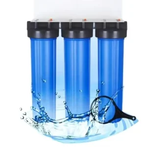 3-Stage 20-Inch Water Filter Housing with Double O-Ring and Plastic Thread