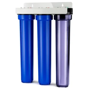 3 Stage 20 Inch Whole House Clear Water Filter System