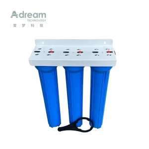 3 Stage 20″ Whole House Clear Water Filter System Sediment Carbon CTO Clear Housing