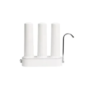 3 Stage Alkaline Filter Activated Carbon Drinking Water System Household Countertop Water Purifier