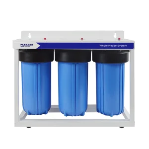 3-Stage Big Blue Whole-House Water Filtration System, 1-Inch Port, 4.5 x 10-Inch PP Sediment, GAC, and Carbon Block Filters