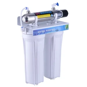 3 Stage Home Water Purifier with UV Steel Bracket and Faucet