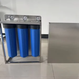 3-Stage Large-Scale Whole House Water Filtration System with Stainless Steel Housing