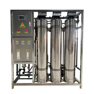 3-Stage Reverse Osmosis Water Plant 1000LPH Full Stainless Steel Factory Direct