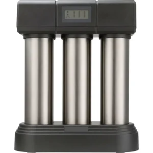 3 Stage UF Water Purifier 460L H Countertop Drinking Filter SUS304 Brushed Steel Pre+Post Coconut Carbon LCD Display
