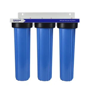 3-Stage Whole House Water Filtration System 1-Inch Inlet and Outlet with 20-Inch x 4.5-Inch Sediment, GAC, and Carbon Block Filters