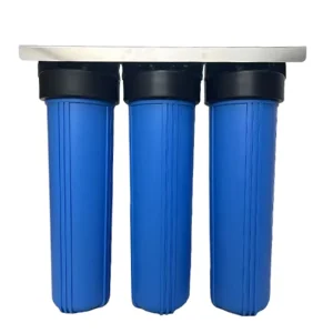 3 Stage Whole House Well Water Filter System 20″x4.5″ Big Blue for Home Water Filtration