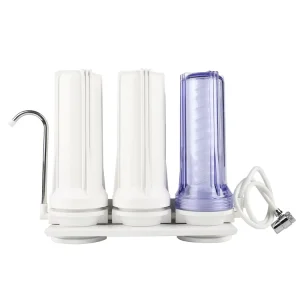 3 Stages Whole House Water Filter Housing 10 Inch Tap Water Purifier Filter Alkaline Tap Osmosis Home Water Purifier Filter