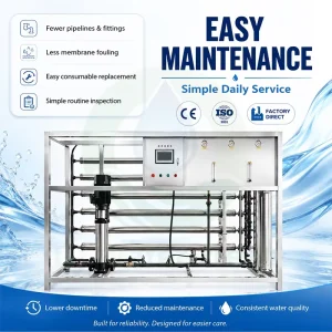 3 TPH 3000 LPH Single-Stage Reverse Osmosis Water Filtration Plant for Greenhouse Irrigation and Aquaculture