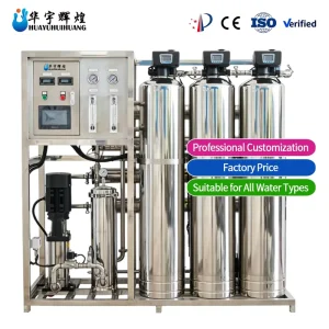 3-Tank RO Machine 500LPH 1T Mini Water Purification Plant for Drinking Water