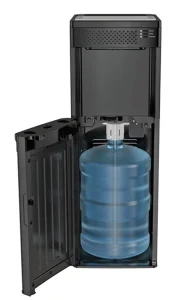 3 in 1 Bottom Loading Floor Standing Electric Automatic Hot Cold Water Dispenser with Bullet Ice Maker for Hotel and Home Use