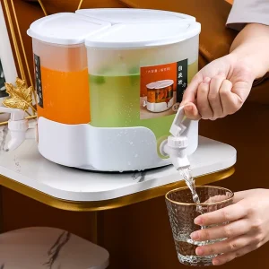 3 in 1 Transparent Juice Dispenser with Faucet for Lemon Mint and Soft Drinks