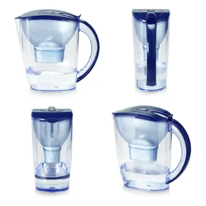 3.5 Liters Alkaline Water Filter Pitcher Manual Powered Portable Household Purifier Jug for Alkalized Ionized Drinking Water