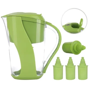 3.5L Alkaline Water Filter Pitcher with Electronic Filter Indicator 6 Stage Filtration System for Chlorine Lead Heavy Metals