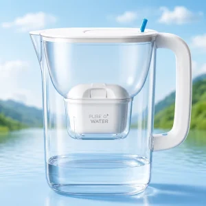 3.5L Filtered Water Pitcher Smart Filter Indicator Activated Carbon Cartridge
