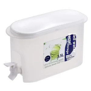 3.5L Plastic Drink Dispenser with Spigot for Juice, Water, and Cold Beverages