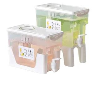 3.5L Plastic Multifunctional Ice Tea and Cold Water Dispenser with Faucet