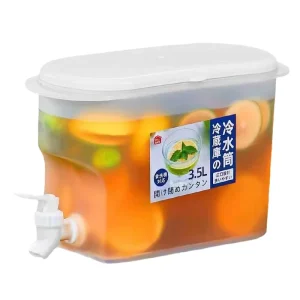 3.5L Water Pitcher with Spigot for Refrigerator Juice, Tea, and Cold Brew