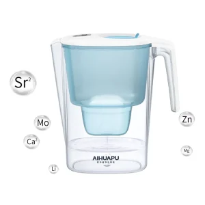 3.6L Activated Carbon Mineral Water Filter Pitcher Sr Zn Silica Natural Rock Mineralization Alkaline Spring Water Jug BPA Free