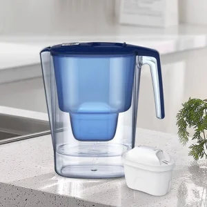 3.6L Manual Plastic Water Purifier Jug for Home and Outdoor Kitchen and Household Use with Filter