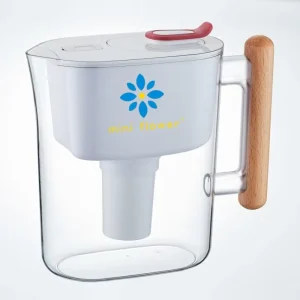 3.8 Liters Alkaline Water Filter Pitcher Manual Powered Portable Household Purifier Jug for Alkalized Ionized Drinking Water