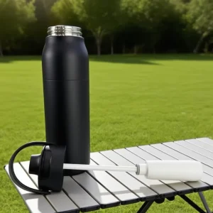 30 oz Double-Wall Vacuum Stainless Steel Leak-Proof Water Purifying Filter Handle for Camping PFAS-Free