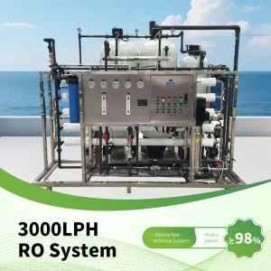 3000L/H Commercial Reverse Osmosis Water Filter System for Drinkable Water Stainless Steel RO Water Purifier