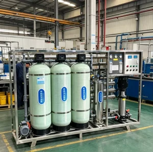 3000LPH Industrial RO Machine Reverse Osmosis Water Filter System with PLC Pump Engine for Boiler Feed Water OEM/ODM Customized