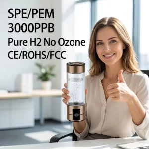 3000PPB Hydrogen Water Bottle Generator SPE PEM High Concentration Hydrogen Water Maker Manufacturer