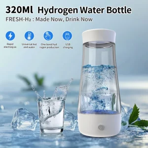 3000PPB Portable Hydrogen Rich Health Maker 350ml Hydrogen Water Bottle Ionizer Hydrogen Water Generator for home