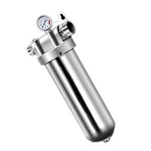 304 316 Stainless Steel Single Cartridge Filter Housing for Industrial Filtration