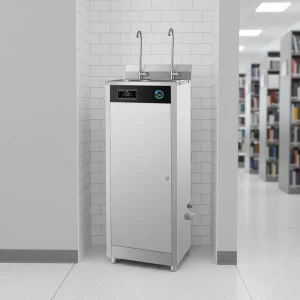 304 Stainless Steel 20L/H Freestanding Hot and Cold Water Cooler for Commercial Offices