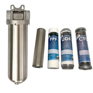 304 Stainless Steel Commercial Water Pre-Filter 50 Micron Manual Filtration 10000L Flow
