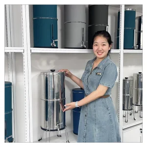 304 Stainless Steel Gravity Water Filter System with NSF-Certified Filter