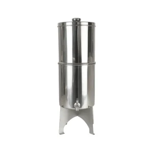 304 Stainless Steel Gravity Water Filtration System, 2.25 Gallon, for Camping and Household Use