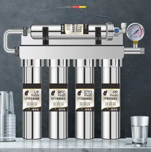 304 Stainless Steel Inline Water Purifier Kitchen Faucet Ultrafiltration Filter