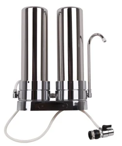 304 Stainless Steel Manual Countertop Water Filter for Household Use