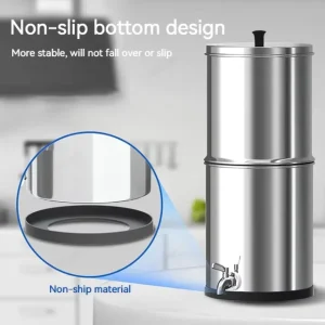 304 Stainless Steel Manual Table Water Filter for Household and Outdoor Use