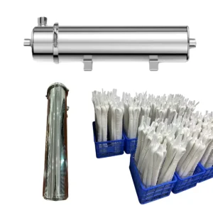 304 Stainless Steel Manual Wall-Mounted Water Filter, 2000 L/Hour, PVDF UF Membrane and Carbon Filtration