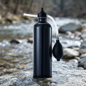 304 Stainless Steel Portable Outdoor Water Filter Bottle with Ceramic Activated Carbon Fiber Purifier